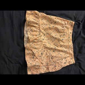 Cute flower mini skirt